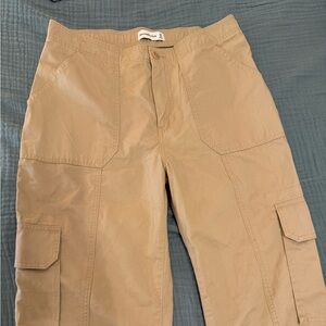 Abercrombie & Fitch Tan Cargo Pants Sturdy Cotton